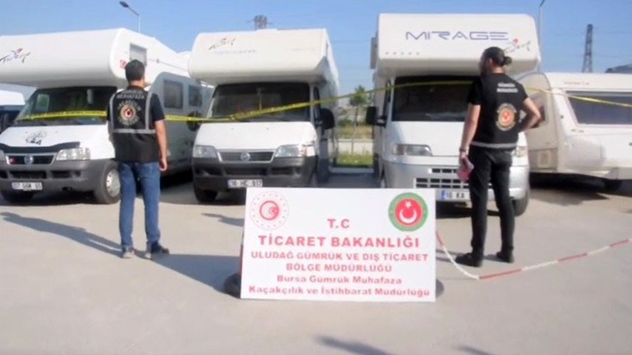 Bursa'da kaçak motokaravan avı
