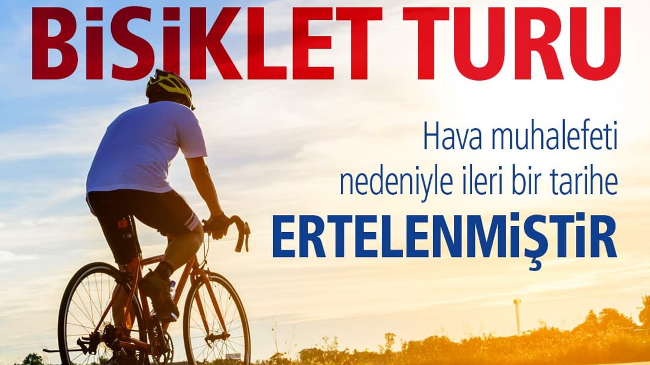 Bursa'da bisiklet turu iptal