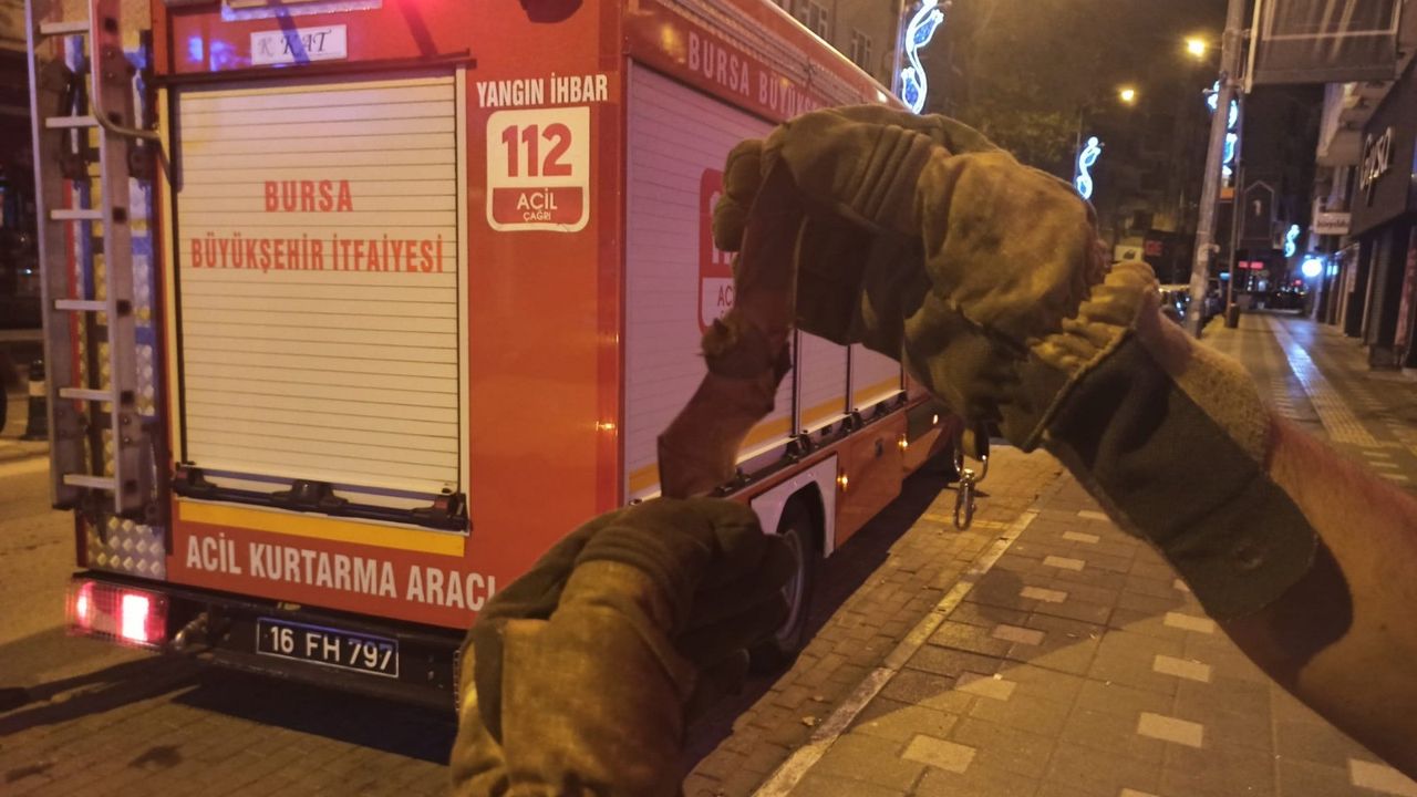 Bursa'da evin içine giren yarasayı itfaiye ekipleri çıkardı