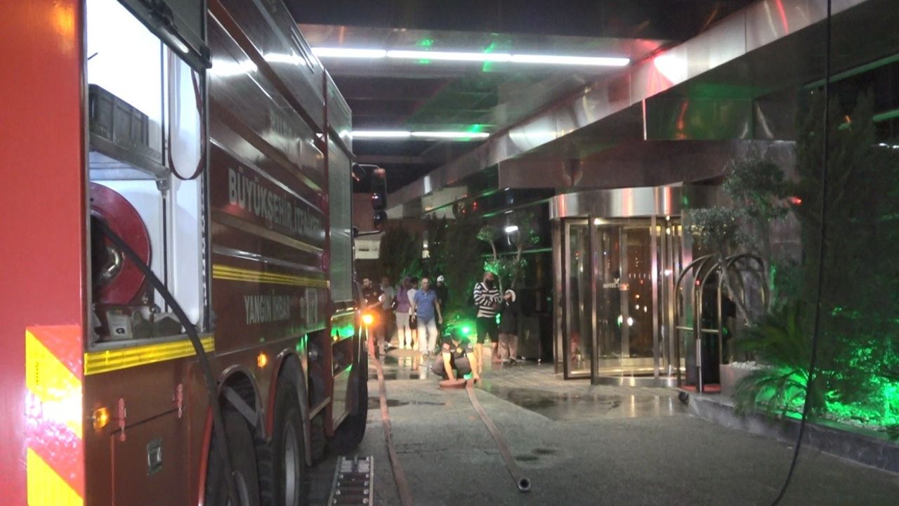 Bursa'da lüks otelde yangın paniği