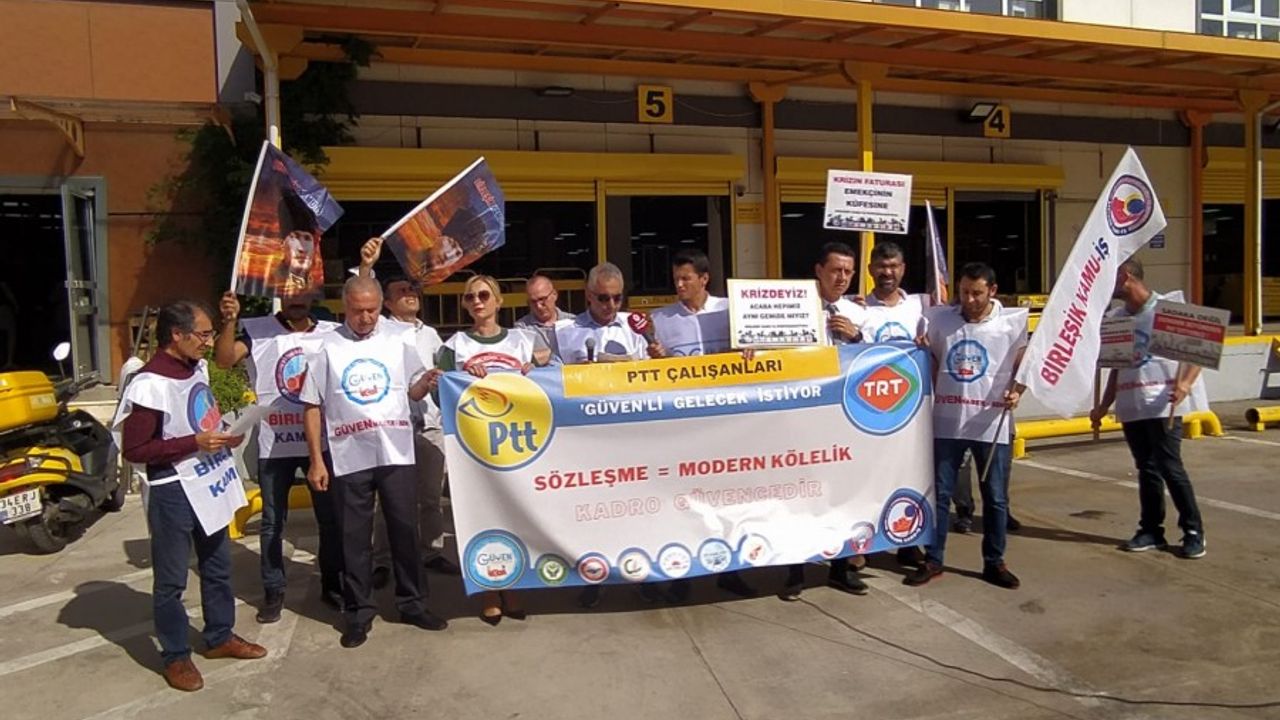 PTT çalışanlarından mobbing protestosu