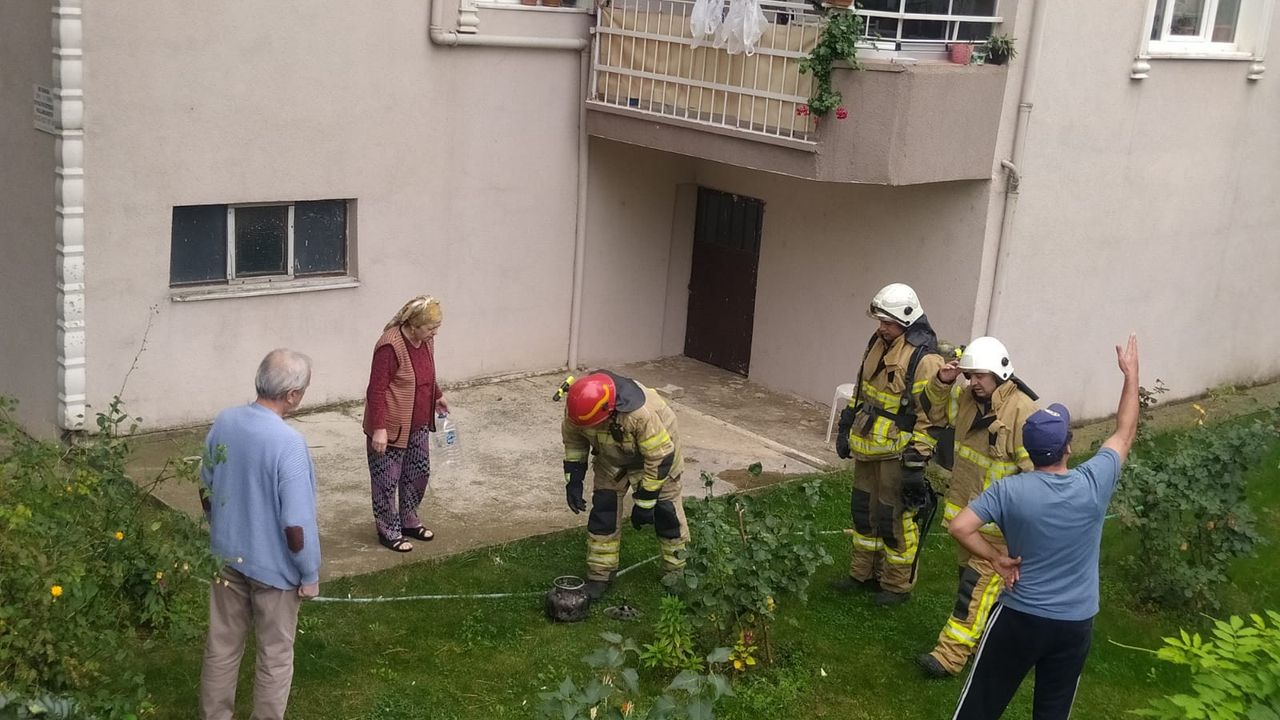 Bursa'da balkonda patlayan tüp paniğe neden oldu