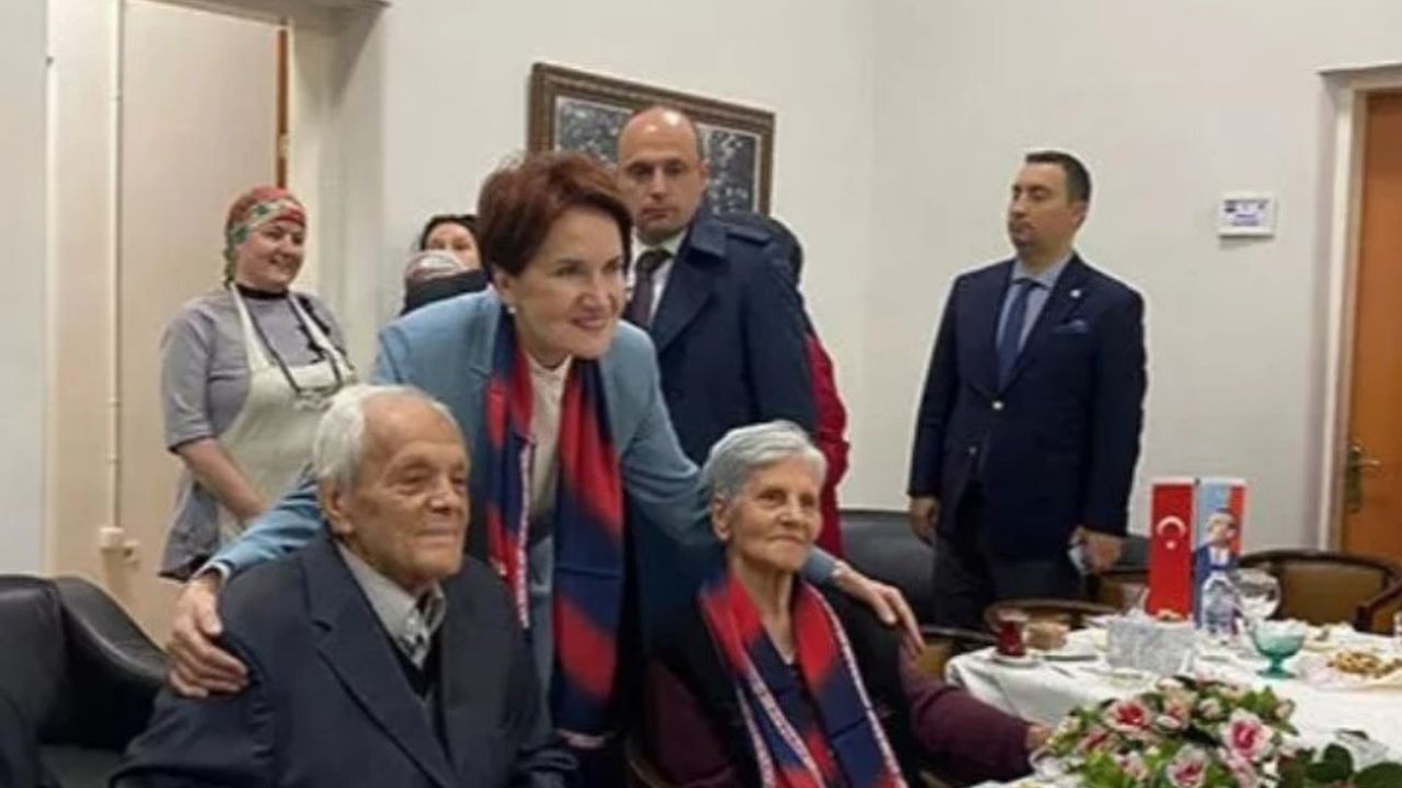 Meral Akşener huzurevinde öğretmenleri ziyaret etti