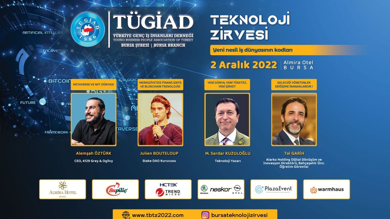 TÜGİAD Bursa şubesi, "Teknoloji Zirvesi" düzenliyor