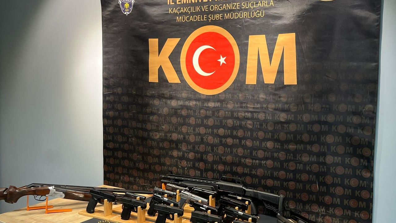 Bursa’da silindir operasyonu: 14 silah ele geçirildi
