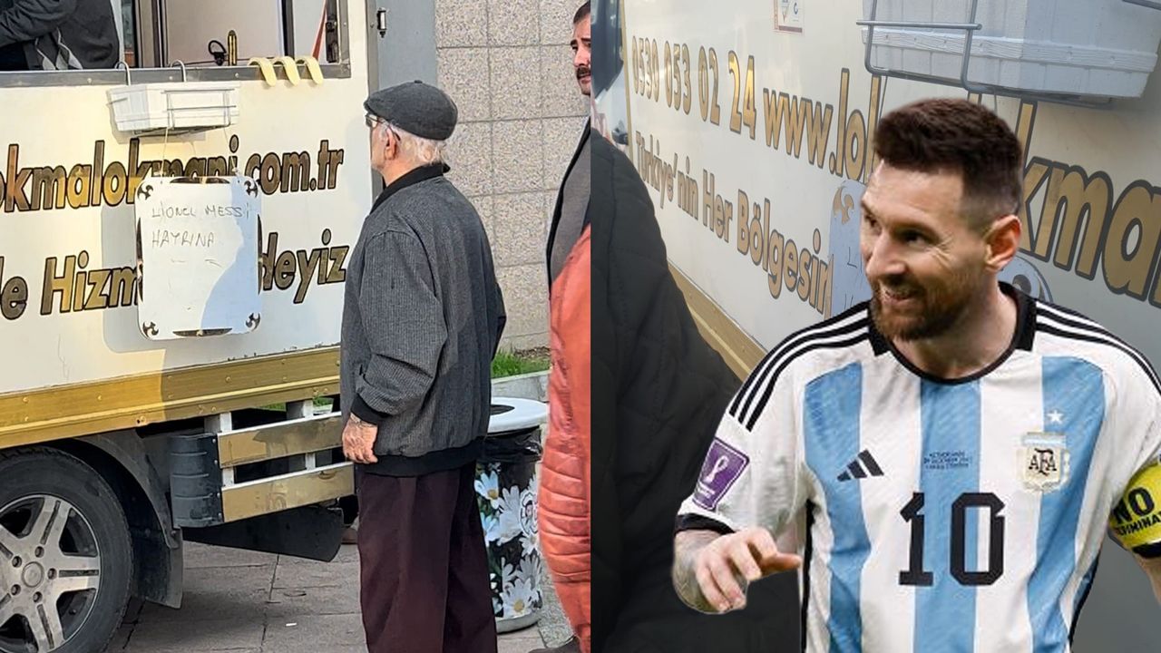 Bursa'da Messi için lokma dağıtıldı!