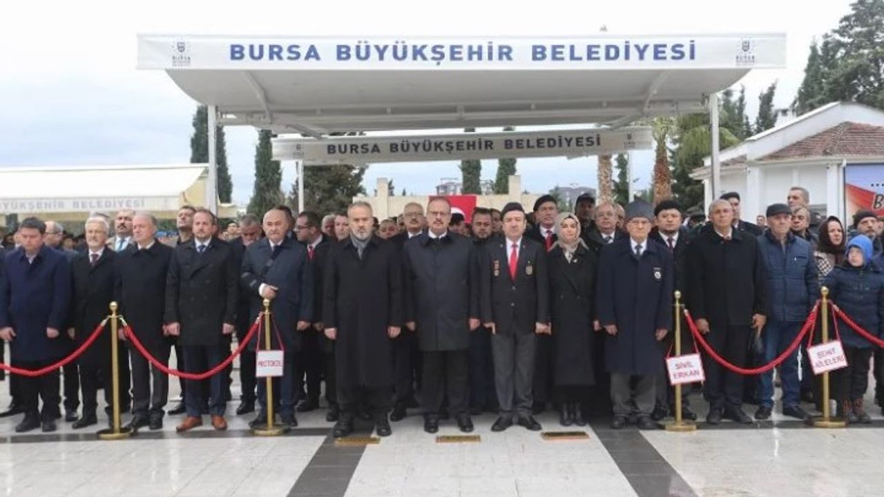 Bursa'da Çanakkale şehitleri minnetle anıldı!