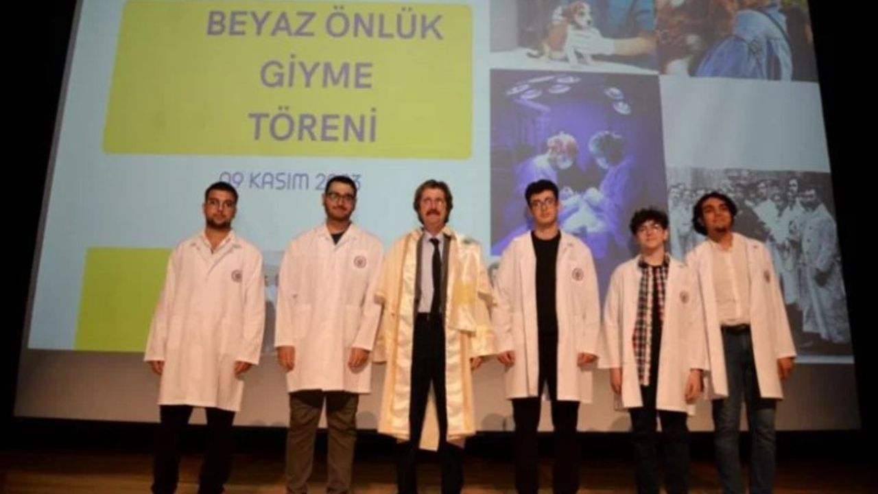 Bursa'da veteriner hekim adayları beyaz önlüklerini giydi