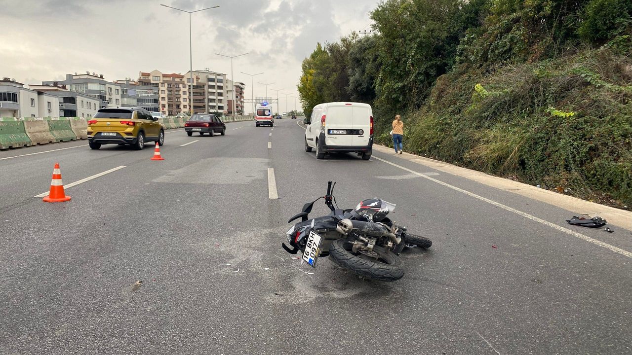 Mudanya’da trafik kazası: 1 yaralı