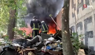 Bursa’da boşaltılan hurdalıktaki yangın paniğe neden oldu