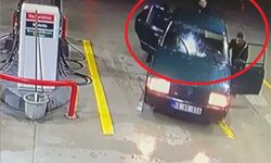 Otomobil hırsızlarının kaçışı benzin istasyonunda son buldu