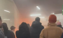 Bursa'da metro istasyonunda korkutan yangın!