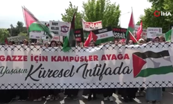 Bursa’da üniversite öğrencilerinden çadırlı Filistin eylemi