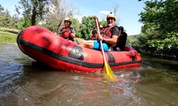 Rafting parkuru, dağcıları ağırladı