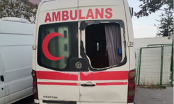 Güvenlik kulübesi ve ambulansa saldırı!