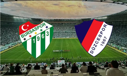 İlk yarı sonucu: Bursaspor 0-0 Düzcespor