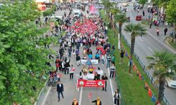 Bursa'da binlerce kişilik 19 Mayıs korteji