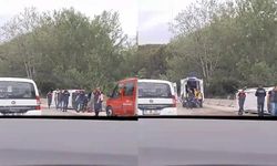 Bursa otobanında korkutan kaza