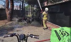 Çıkan yangında hepsi kül oldu!