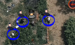 Kaçmaya çalıştı, Dron kamerasından kaçamadı!