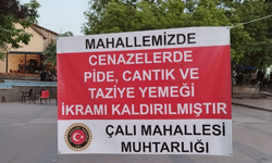 Cenaze sonrası yemek geleneği kaldırıldı
