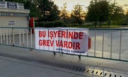 BURULAŞ'ta grev afişleri asıldı