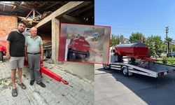 Çiftçiye, iş insanı su tankeri hediye etti!