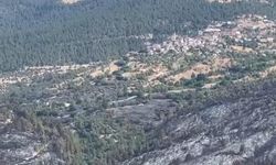 Dursunbey yangınında soğutma çalışmaları başladı