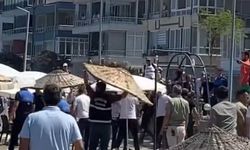 Şezlong operasyonu sırasında arbede!