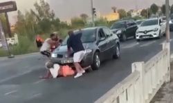 Çarptığı kadını ezerek kaçmak istedi!