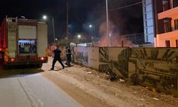 Bekçinin yaktığı ateş panik yarattı!