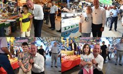 Başkan Karabatı’ya çocuklardan sevgi seli
