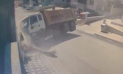 Freni patladı, duvara çarptı!