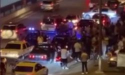 Asker eğlencesi trafiği kilitledi