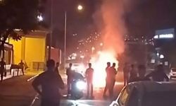 Bursa'da araç bir anda alev aldı!