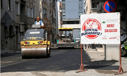 Osmangazi'de 160 ton asfalt döküldü
