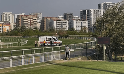 Bursa'daki at yarışlarında talihsiz kaza