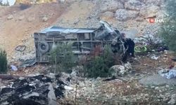İşçi servisi şarampole yuvarlandı!