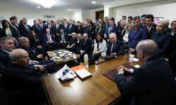 Erdoğan, TBMM’de liderler ile görüştü