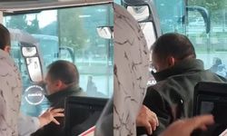 Otobüste yumruk yumruğa kavga!
