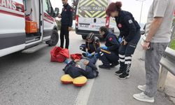 Servis minibüsü yayaya çarptı