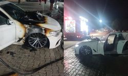 Devlet Hastanesi otoparkında yangın