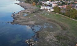 İznik Gölü’nde korkutan manzara