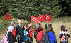 Uludağ'da 'Cumhuriyetin izinde' yürüyüş