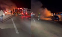 Alevlerin arasından son anda kurtuldu!