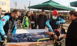 Bursa Şehir Hastanesi'nde gerçeği aratmayan tatbikat!