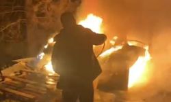 İşçilerin kaldığı baraka alev alev yandı!