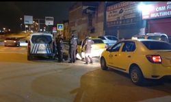 Bursa'da kaçırılan taksiyle kaza!