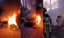 Trafikte korku dolu anlar!