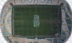Bursaspor sahasında görsel şölen